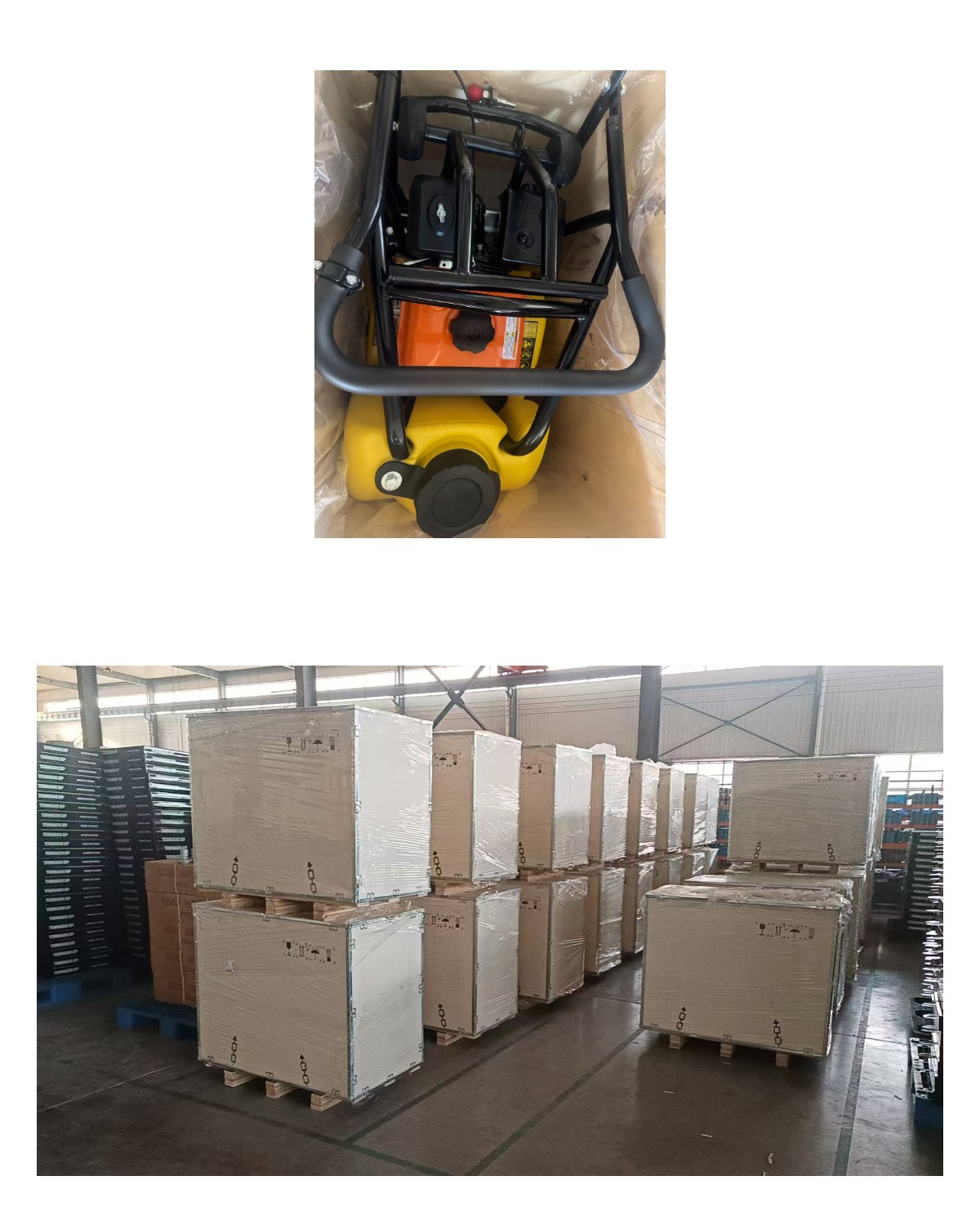 120 kg Benzin-Rüttelplatte