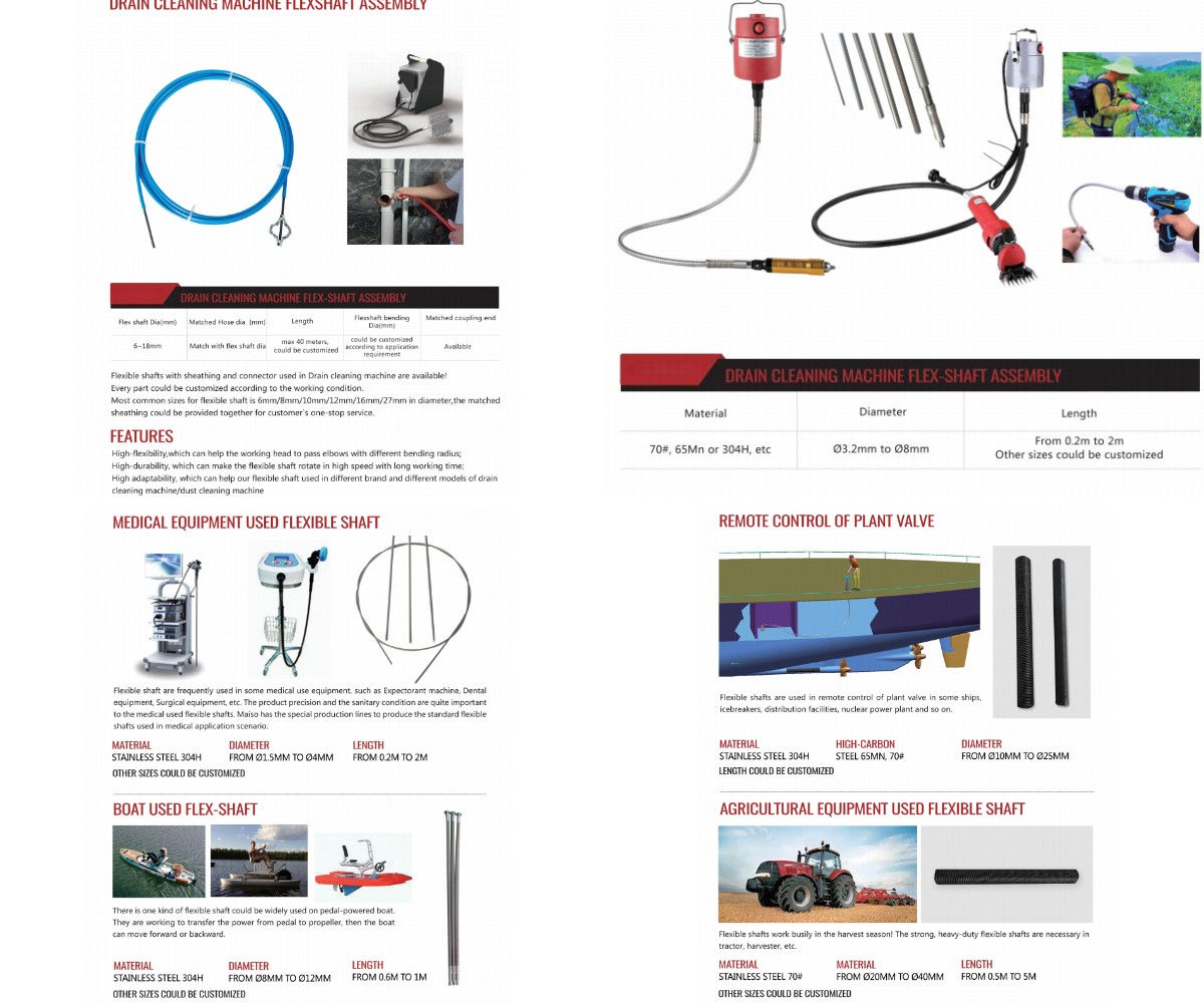 Flexible Drive Shaft Cable