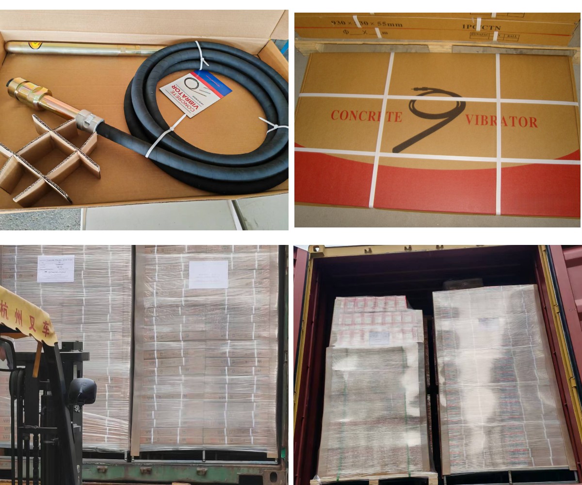 Pneumatic concrete vibrator