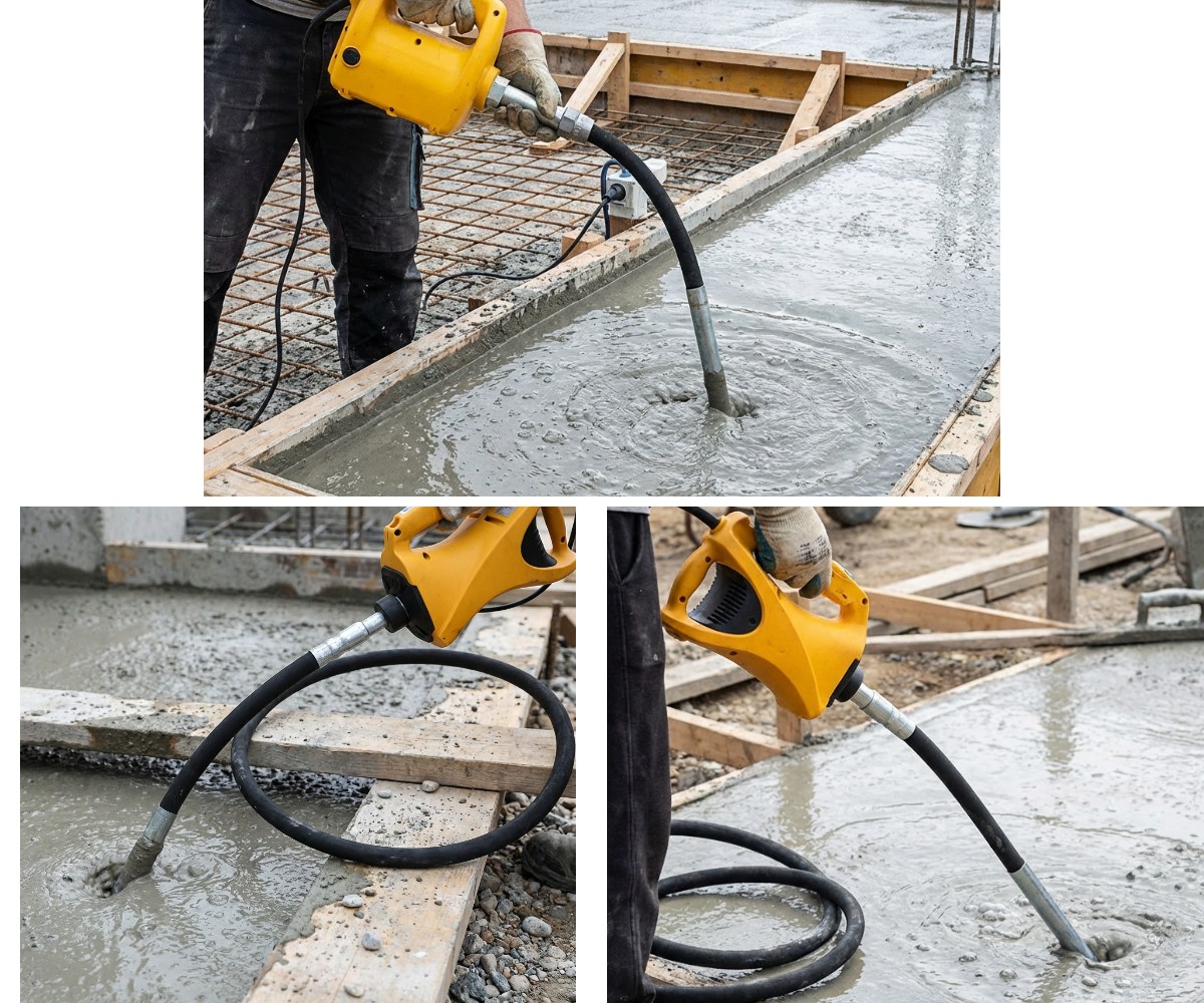 Vibrador de aguja de hormigón