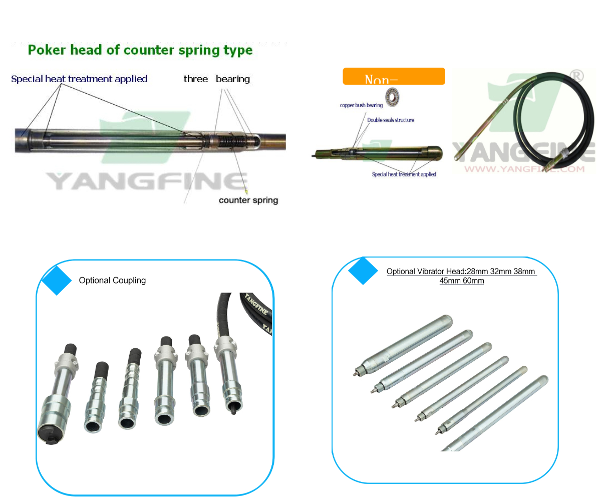 Arbre vibrant pour béton à vendre
