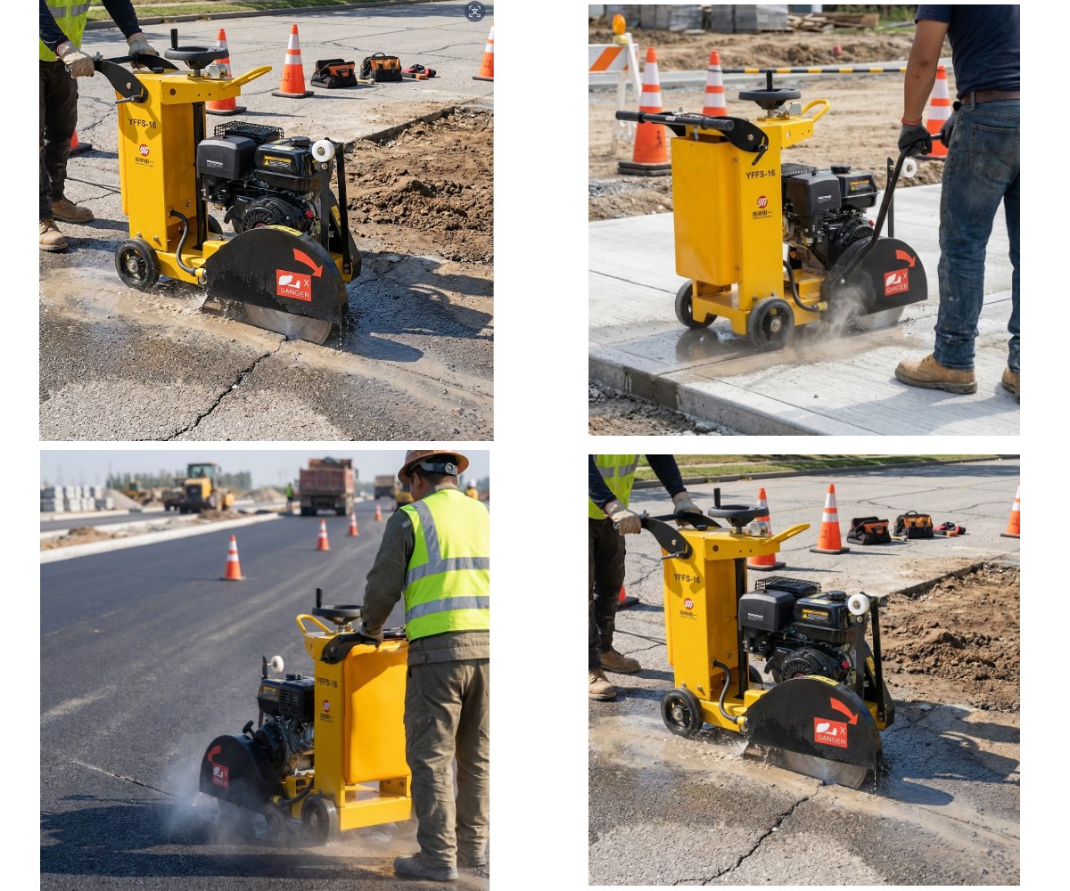 Doppelklingen-Betonstraßenschneider