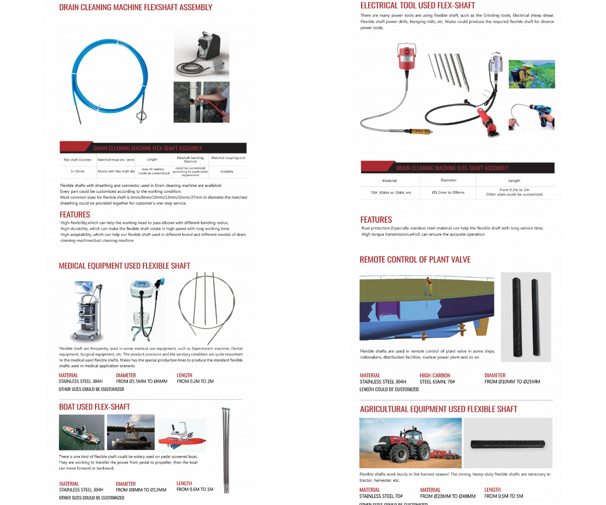 Eixos de transmissão flexíveis personalizados