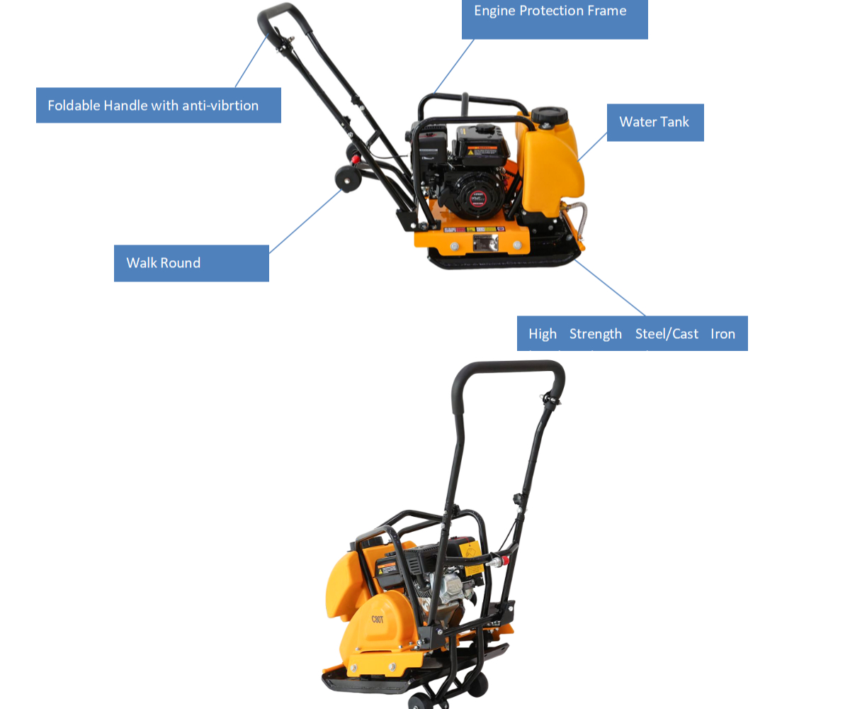 Plattenverdichter für Beton