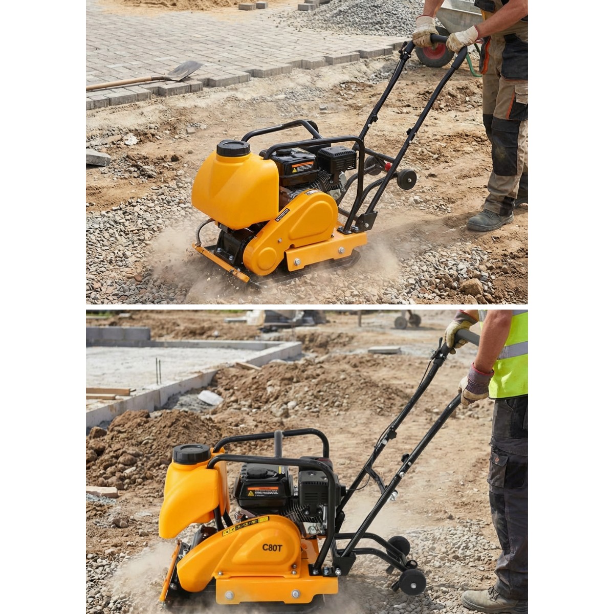 Rüttelplatte für Beton