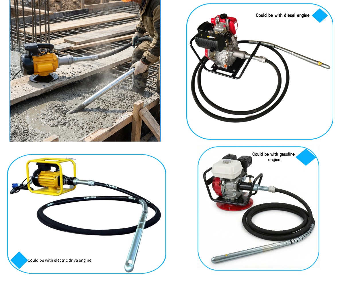 Vibrateur à béton à essence