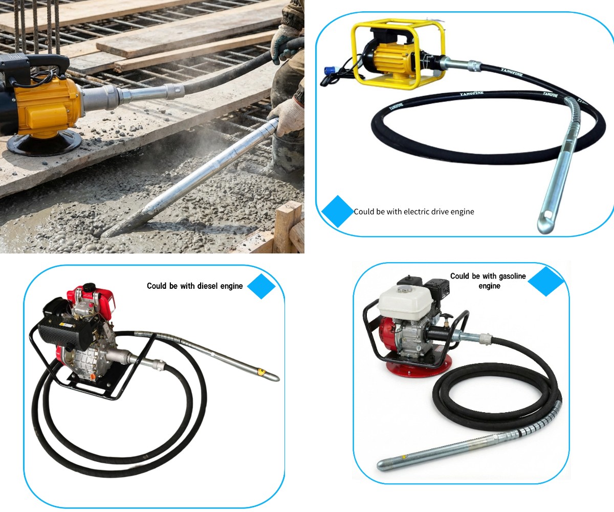 Vibrateur à béton avec moteur